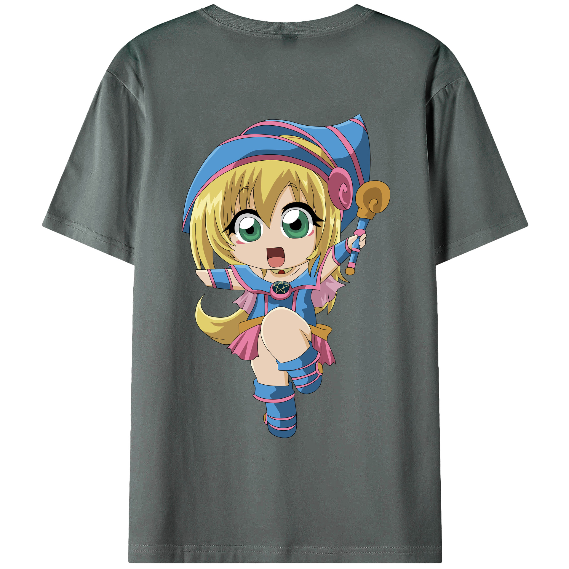 （画像用） 遊☆戯☆王 Yu-Gi-Oh! 綿100％ メンズ半袖Tシャツ（バックプリント） 通気性
